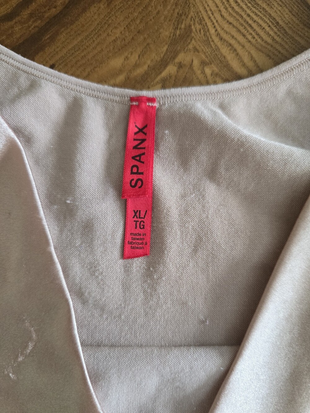 Spanx Slimmer & Shine Open Bust Mid-thigh Nude Bodysuit Womens Size XL - Picture 3 of 9